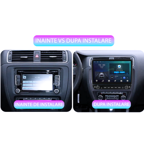 Navigatie dedicata Volkswagen Jetta IV 2011 - 2018 Tesla cu butoane rotative model 2024, 4GB RAM 64GB ROM, Procesor Quadcore, Android 14, Display QLED 10", DSP, Carplay&Android Auto [6]