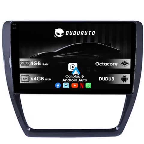 Navigatii Dedicate - Navigatie Dedicata Volkswagen Jetta IV 2011-2018 DUDU3, 4GB RAM 64GB ROM, Octacore, Platforma 8581, Android, Display QLED 9", DSP, Carplay&AndroidAuto