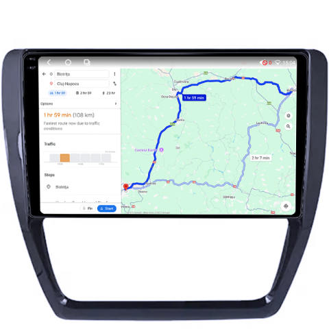 Navigatie dedicata Volkswagen Jetta IV 2011-2018, 4GB RAM 64GB ROM, Procesor Qualcomm Octacore, Android 14, Rezolutie 2K, Display QLED 9", DSP, Carplay&Android Auto, SIM 4G [4]