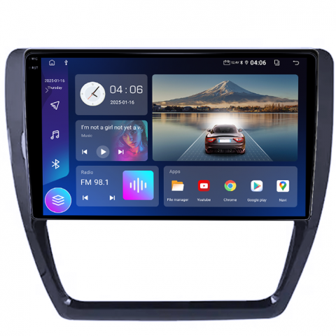 Navigatie dedicata Volkswagen Jetta IV 2011-2018, 4GB RAM 64GB ROM, Quad Core, Display 9" QLED 1K, Carplay, Android 14, Bluetooth, Magazin Play, Suport Camere AHD [1]