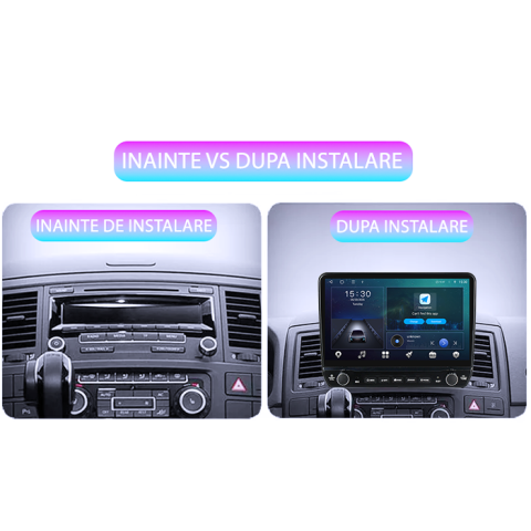 Navigatie dedicata Volkswagen Multivan T5 2003-2015 Tesla cu butoane rotative model 2024, 4GB RAM 64GB ROM, Procesor Quadcore, Android 14, Display QLED 10", DSP, Carplay&Android Auto [6]
