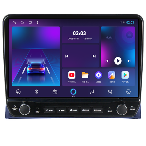 Navigatie dedicata Volkswagen Multivan T5 2003-2015 Tesla cu butoane rotative model 2024, 4GB RAM 64GB ROM, Procesor Quadcore, Android 14, Display QLED 10", DSP, Carplay&Android Auto [4]