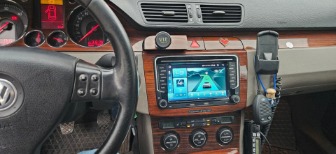 Navigatie dedicata Volkswagen cu USB Frontale, model 2023, 4GB RAM 64GB ROM, Quadcore, Android 14, Display QLED 7", DSP, Carplay&Android Auto, Suport camere AHD [4]