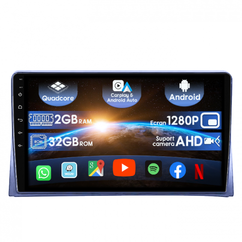 Multivan (2003-2016) - (Resigilata) Navigatie dedicata Volkswagen Multivan 2003-2015, 2GB RAM 32GB ROM, Quad Core, Display 9" IPS Full HD, Carplay, Android 14, Bluetooth, Magazin Play, Suport camere AHD