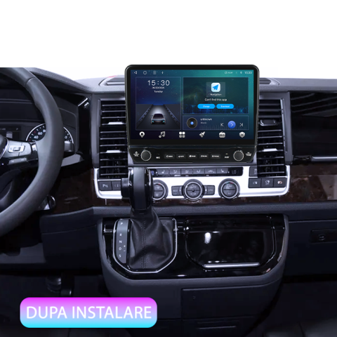 Navigatie dedicata Volkswagen Multivan T6 2015-2021 Tesla cu butoane rotative model 2024, 4GB RAM 64GB ROM, Procesor Quadcore, Android 14, Display QLED 10", DSP, Carplay&Android Auto [6]