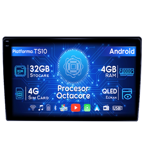 Volkswagen - Navigatie dedicata Volkswagen Passat B5 1996-2005 , 4GB RAM 32GB ROM, Octacore, Android 14, Display QLED 1K 9", DSP, Carplay&Android Auto, SIM 4G, Bluetooth, Ventilator Activ