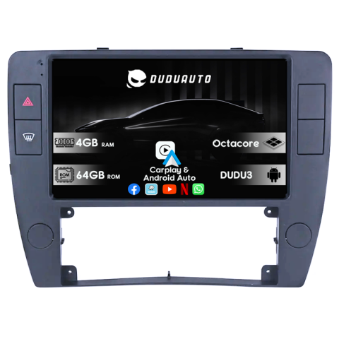 Navigatii Dedicate - Navigatie Dedicata Volkswagen Passat B5 2000-2005 DUDU3, 4GB RAM 64GB ROM, Octacore, Platforma 8581, Android, Display QLED 9", DSP, Carplay&AndroidAuto
