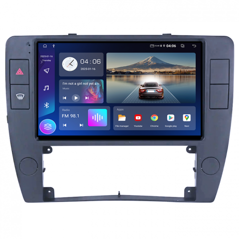Navigatie dedicata Volkswagen Passat B5 2000-2005, 4GB RAM 64GB ROM, Quadcore, Android 14, Display QLED 1K, 9", DSP, Carplay&Android Auto, , Suport Camere AHD [5]