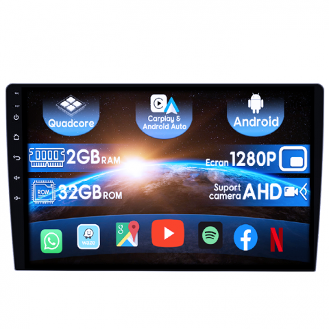 Passat B5 (1996-2005) - (Resigilata) Navigatie dedicata Volkswagen Passat B5, 2GB RAM 32GB ROM, Quad Core, Display 9" IPS Full HD, Carplay, Android 14, Bluetooth, Magazin Play, Suport camere AHD