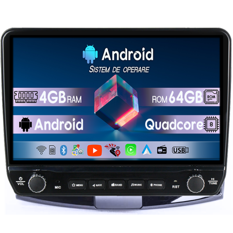 Passat B6 (2006-2011) - Navigatie dedicata Volkswagen Passat B6 2006-2011 Tesla cu butoane rotative model 2024, 4GB RAM 64GB ROM, Procesor Quadcore, Android 14, Display QLED 10", DSP, Carplay&Android Auto