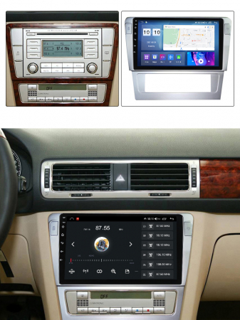 Navigatie dedicata Volkswagen Passat B7, 4 GB RAM 32 ROM, Android 14, Display QLED 1K, 9", DSP, Carplay, Android Auto, Internet, Youtube, Waze, WI-FI, USB, Bluetooth [7]