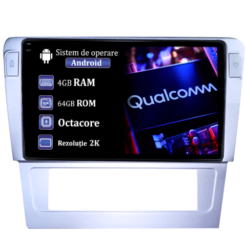 Navigatii Dedicate - Navigatie dedicata Volkswagen Passat B7, 4GB RAM 64GB ROM, Procesor Qualcomm Octacore, Android 14, Rezolutie 2K, Display QLED 9", DSP, Carplay&Android Auto, SIM 4G