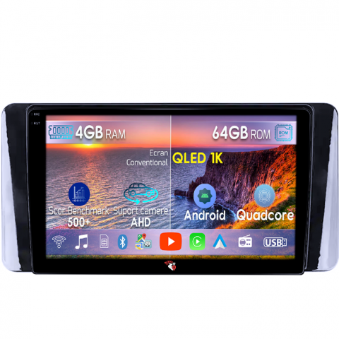 Polo 6 2020-2022 - Navigatie dedicata Volkswagen Polo 6 2020-2022, 4GB RAM 64GB ROM, Octacore, Android 14, Display QLED 1K 9", DSP, Carplay, Android Auto, Internet, Youtube, Waze, WIFI, Bluetooth