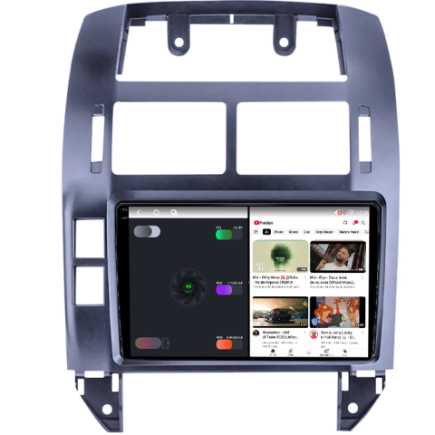 Navigatie dedicata Volkswagen Polo Mk4 2004-2009, 4GB RAM 64GB ROM, Octacore Qualcomm, Display 9" QLED 2K, Carplay, Android 14, Bluetooth, Magazin Play, Suport Camere AHD [2]