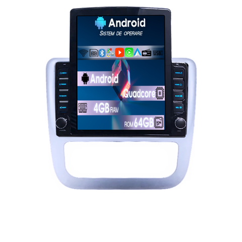 Navigatii Dedicate - Navigatie dedicata Volkswagen Scirocco (2008-2017) Tesla Style, 4GB RAM 64GB ROM, Procesor Quadcore, Android, Display QLED 9.7", DSP, Carplay&Android Auto CL