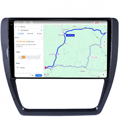 Navigatie dedicata Volkswagen Sagitar 2012-2016, 4GB RAM 64GB ROM, Octacore, Android 14, Display QLED 1K 10", DSP, Carplay, Android Auto, Internet, Youtube, Waze, WIFI, Bluetooth [3]