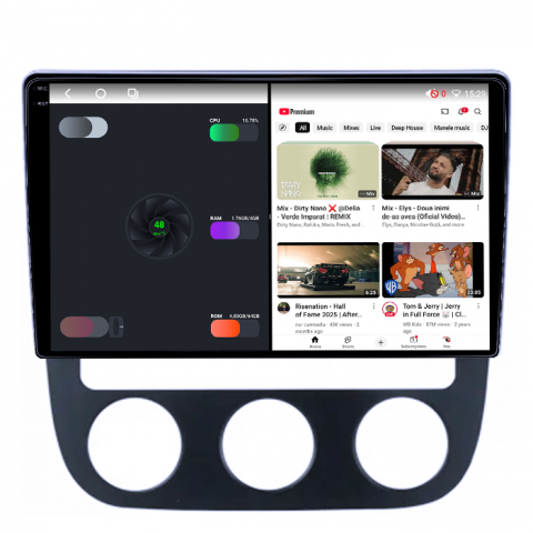 Navigatie dedicata Volkswagen Sagitar / Jetta5 2006-2010 si Golf 5, 4GB RAM 64GB ROM, Octacore, Android 14, Display QLED 1K 10", DSP, Carplay, Android Auto, Internet, Youtube, Waze, WIFI [2]