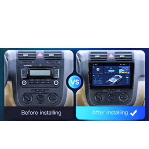 Navigatie dedicata Volkswagen Sagitar / Jetta5 2006-2010 si Golf 5, 4GB RAM 64GB ROM, Octacore, Android 14, Display QLED 1K 10", DSP, Carplay, Android Auto, Internet, Youtube, Waze, WIFI [4]