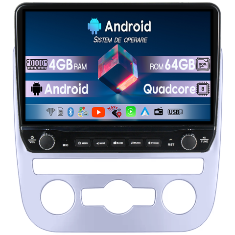 Navigatii Dedicate - Navigatie dedicata Volkswagen Scirocco (2008-2017) Tesla cu butoane rotative model 2024, 4GB RAM 64GB ROM, Procesor Quadcore, Android 14, Display QLED 10", DSP, Carplay&Android Auto