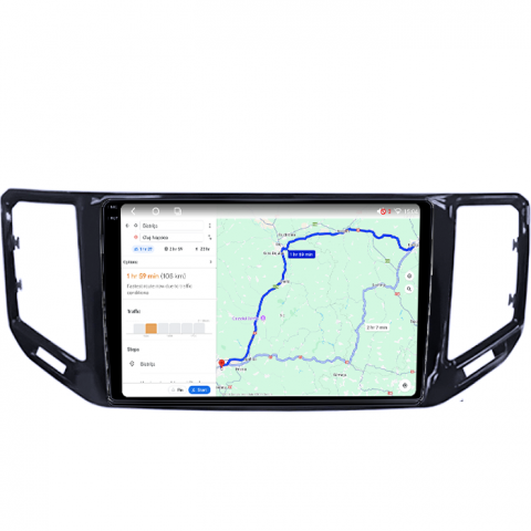 Navigatie dedicata Volkswagen Sharan 2012-2018, 4GB RAM 64GB ROM, Octacore, Android 14, Display QLED 1K 9", DSP, Carplay, Android Auto, Internet, Youtube, Waze, WIFI, Bluetooth [3]