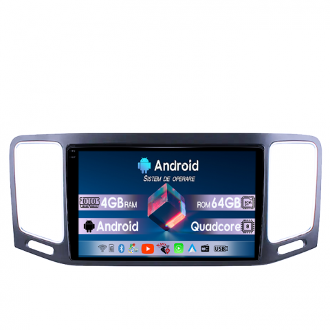 Sharan 2012-2018 - Navigatie dedicata Volkswagen Sharan 2012-2018, 4GB RAM 64GB ROM, Quad Core, Display 9" QLED 1K, Carplay, Android 14, Bluetooth, Magazin Play, Suport Camere AHD