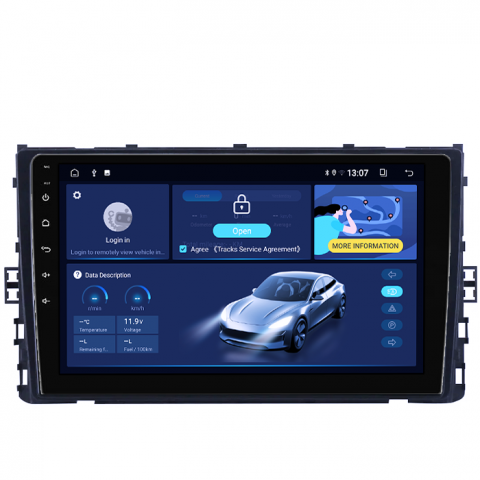 Navigatie dedicata Volkswagen T6 2015+, Taigo, T-Roc, T-Cross, Caravelle, Arteon, 4GB RAM 32GB ROM, Octacore, Android 14, Display QLED 1K 9", DSP, Carplay&Android Auto, SIM 4G, Bluetooth, Ventilator A [1]