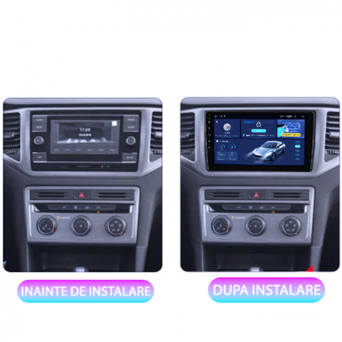 Navigatie dedicata Volkswagen T6 2015+, Taigo, T-Roc, T-Cross, Caravelle, Arteon, 4GB RAM 64GB ROM, Quad Core, Display 9" QLED 1K, Carplay, Android 14, Bluetooth, Magazin Play, Suport Camere AHD [2]