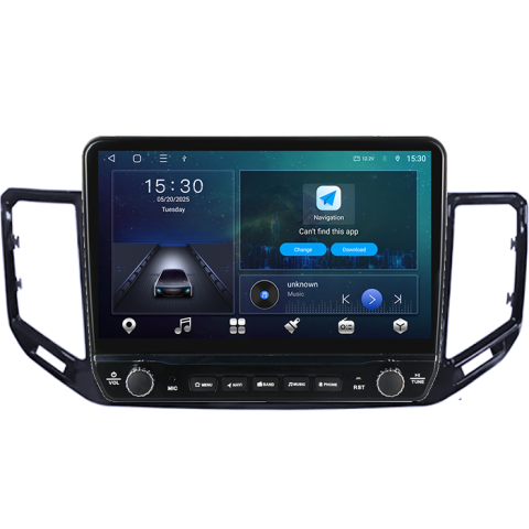 Navigatie dedicata Volkswagen Atlas 2017+ Tesla cu butoane rotative model 2024, 4GB RAM 64GB ROM, Procesor Quadcore, Android 14, Display QLED 10", DSP, Carplay&Android Auto [5]