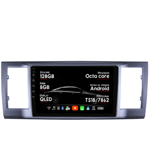 T6 2016-2019 - Navigatie dedicata Volkswagen T6 2016-2019, 8GB RAM 128GB ROM, Octacore, Platforma TS18, Android 14, Display QLED 9”, Suporta camera 360º, DSP, Carplay&Android Auto, SIM 4G, Ventilator Activ