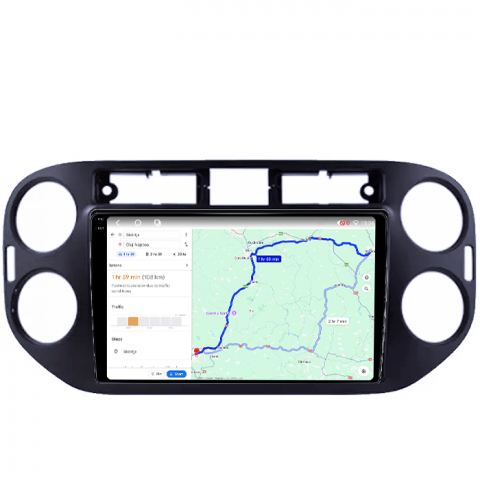 Navigatie dedicata Volkswagen Tiguan 2007-2016, Golf 5/6+, 4GB RAM 64GB ROM, Octacore, Android 14, Display QLED 1K 9", DSP, Carplay, Android Auto, Internet, Youtube, Waze, WIFI, Bluetoot [3]
