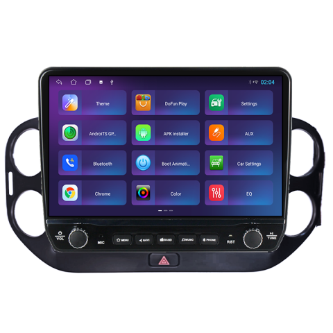 Navigatie dedicata Volkswagen Tiguan 2007-2016 Tesla cu butoane rotative model 2024, 4GB RAM 64GB ROM, Procesor Quadcore, Android 14, Display QLED 10", DSP, Carplay&Android Auto [2]