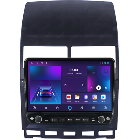 Navigatie dedicata Volkswagen Touareg 2002-2012 Tesla cu butoane rotative model 2024, 4GB RAM 64GB ROM, Procesor Quadcore, Android 14, Display QLED 10", DSP, Carplay&Android Auto [4]