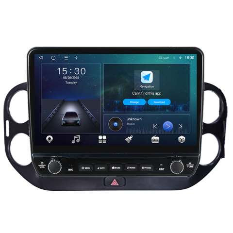 Navigatie dedicata Volkswagen Tiguan 2007-2016 Tesla cu butoane rotative model 2024, 4GB RAM 64GB ROM, Procesor Quadcore, Android 14, Display QLED 10", DSP, Carplay&Android Auto [4]