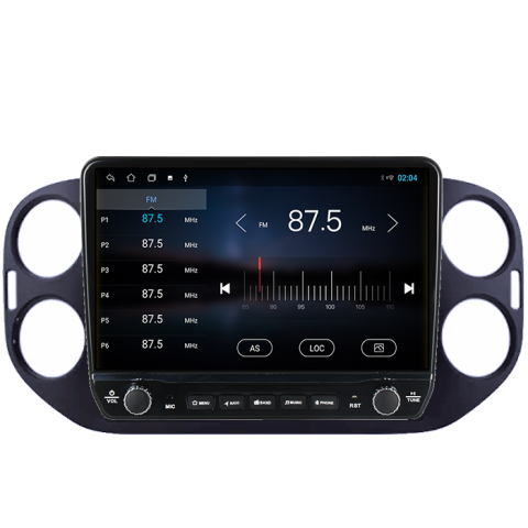 Navigatie dedicata Volkswagen Tiguan 2007-2016 Tesla cu butoane rotative model 2024, 4GB RAM 64GB ROM, Procesor Quadcore, Android 14, Display QLED 10", DSP, Carplay&Android Auto [2]