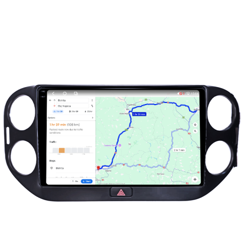 Navigatie dedicata Volkswagen Tiguan 2010-2017, 4GB RAM 32GB ROM, Octacore, Android 14, Display QLED 1K 9", DSP, Carplay&Android Auto, SIM 4G, Bluetooth, Ventilator Activ [3]