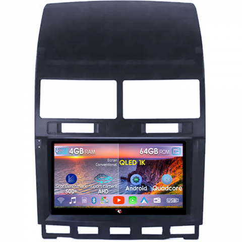 Touareg 2002-2012 - Navigatie dedicata Volkswagen Touareg 2002-2011, 4GB RAM 64GB ROM, Octacore, Android 14, Display QLED 1K 9", DSP, Carplay, Android Auto, Internet, Youtube, Waze, WIFI, Bluetooth