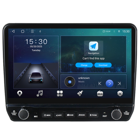 Navigatie dedicata Volkswagen Touareg 2002-2012 Tesla cu butoane rotative model 2024, 4GB RAM 64GB ROM, Procesor Quadcore, Android 14, Display QLED 10", DSP, Carplay&Android Auto [5]