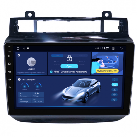 Touareg 2012-2017 - (Resigilata) Navigatie dedicata Volkswagen Touareg 2010-2018, 2GB RAM 32GB ROM, Quad Core, Display 9" IPS Full HD, Carplay&Android Auto, Android 14, Suport camere AHD