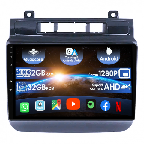 Touareg 2012-2017 - (Resigilata) Navigatie dedicata Volkswagen Touareg 2012-2015, 2GB RAM 32GB ROM, Quad Core, Display 9" IPS Full HD, Carplay, Android 14, Bluetooth, Magazin Play, Suport camere AHD