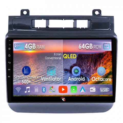 Touareg 2012-2017 - Navigatie dedicata Volkswagen Touareg 2012-2015, 4GB RAM 64GB ROM, Octacore, Android 14, Display QLED 9", DSP, Carplay, Android Auto, Internet, Youtube, Waze, WIFI, Bluetooth
