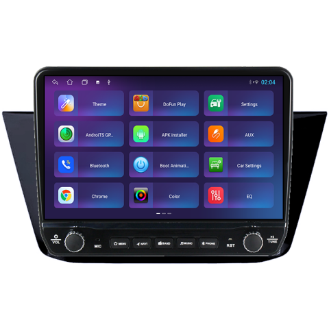 Navigatie dedicata Volkswagen Touran 2015+ Tesla cu butoane rotative model 2024, 4GB RAM 64GB ROM, Procesor Quadcore, Android 14, Display QLED 10", DSP, Carplay&Android Auto [3]