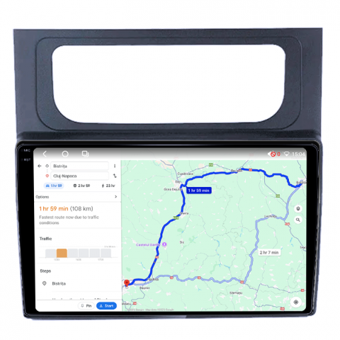 Navigatie dedicata Volkswagen Touran 2011-2015, 4GB RAM 64GB ROM, Octacore, Android 14, Display QLED 1K 10", DSP, Carplay, Android Auto, Internet, Youtube, Waze, WIFI, Bluetooth [3]