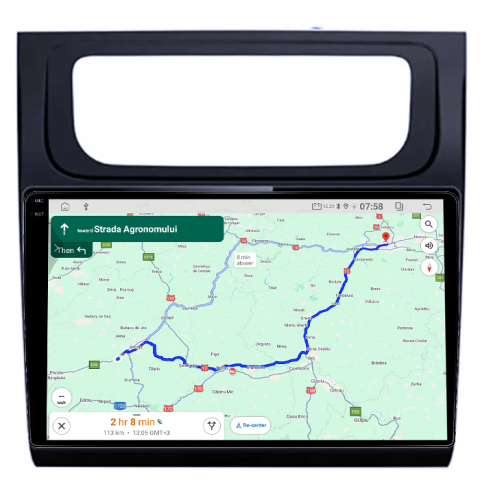 Navigatie dedicata Volkswagen Touran 2014, 4GB RAM 64GB ROM, Quad Core, Display 10.1" QLED 1K, Carplay, Android 14, Bluetooth, Magazin Play, Suport Camere AHD [3]