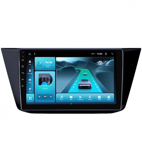 Navigatie dedicata Volkswagen Touran 2015+, 8GB RAM 128GB ROM, Octacore, Platforma TS18, Android 14, Display QLED 9”, Suporta camera 360º, DSP, Carplay&Android Auto, SIM 4G, Ventilator Activ [2]
