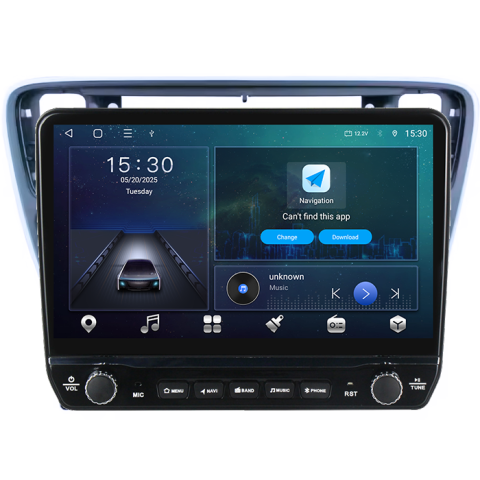 Navigatie dedicata Volkswagen Up 2011-2020 Tesla cu butoane rotative model 2024, 4GB RAM 64GB ROM, Procesor Quadcore, Android 14, Display QLED 10", DSP, Carplay&Android Auto [5]
