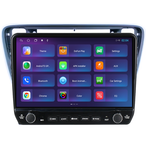 Navigatie dedicata Volkswagen Up 2011-2020 Tesla cu butoane rotative model 2024, 4GB RAM 64GB ROM, Procesor Quadcore, Android 14, Display QLED 10", DSP, Carplay&Android Auto [3]