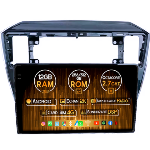 Up 2011-2020 - Navigatie dedicata Volkswagen UP 2011-2020, 12GB RAM 256GB ROM, Android 13, Rezolutie 2K, Display QLED, 9", DSP, Carplay, Android Auto, Internet, Youtube - Copie