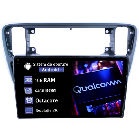 Citigo 2011-2019 - Navigatie dedicata Skoda Citigo 2011-2019, 4GB RAM 64GB ROM, Procesor Qualcomm Octacore, Android 14, Rezolutie 2K, Display QLED 9", DSP, Carplay&Android Auto, SIM 4G
