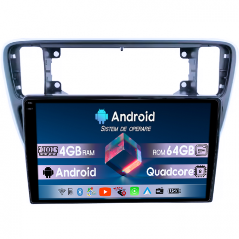 Up 2011-2020 - Navigatie dedicata Volkswagen UP 2011-2020, 4GB RAM 64GB ROM, Quad Core, Display 9" QLED 1K, Carplay, Android 14, Bluetooth, Magazin Play, Suport Camere AHD
