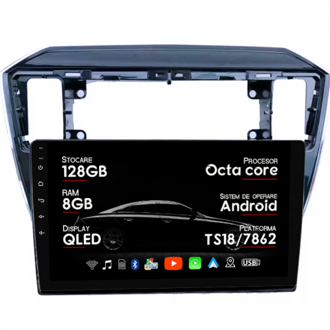 Up 2011-2020 - Navigatie dedicata Volkswagen UP 2011-2020, 8GB RAM 128GB ROM, Octacore, Platforma TS18, Android 13, Display QLED 9”, Suporta camera 360º, DSP, Carplay&Android Auto, SIM 4G, Ventilator Activ
